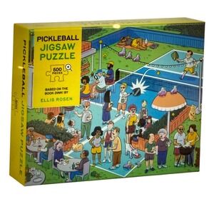 Pickleball Jigsaw Puzzle 500 Pieces Ellis Rosen Dink! New Yorker Cartoonist